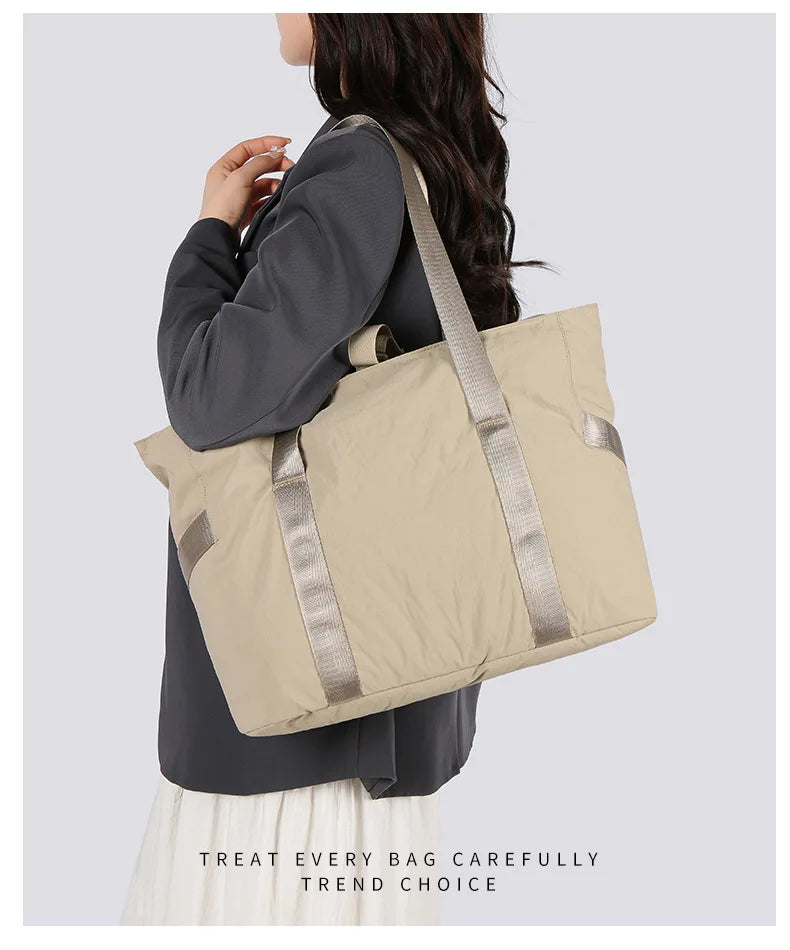 Women's Large Tote Bag with Padded Laptop Compartment, Yoga Mat Travel Work Daily Handbag Shoulder Bag