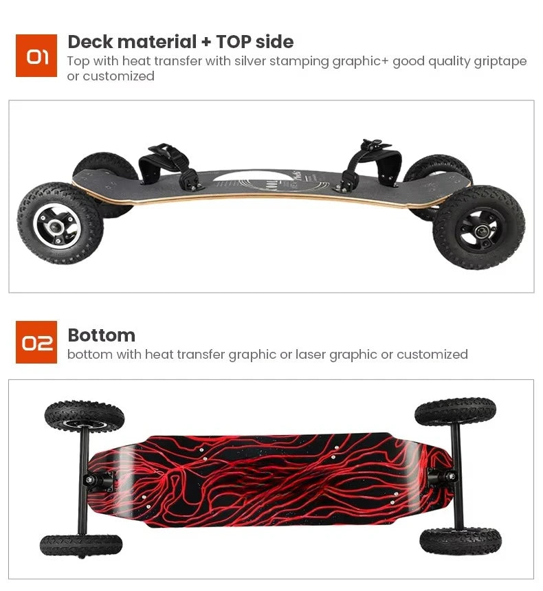 JIESEN Adult Off-Road Skateboard in Wholesale Ready to Ship