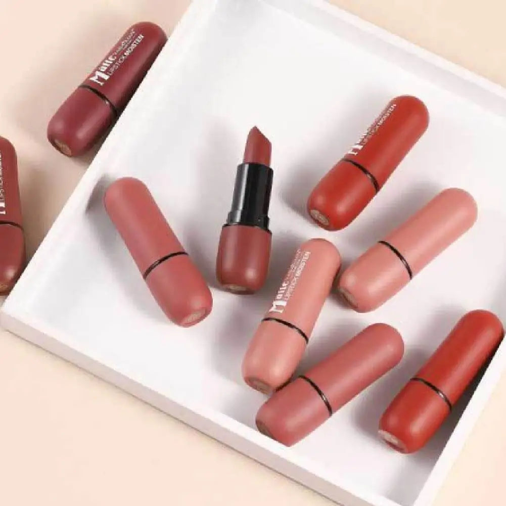 Velvet Matte Lipstick Matte Soft Hydrate Glossy Lipstick Long-Lasting Waterproof Lip Gloss High Pigmented Lip Stick Stain Makeup