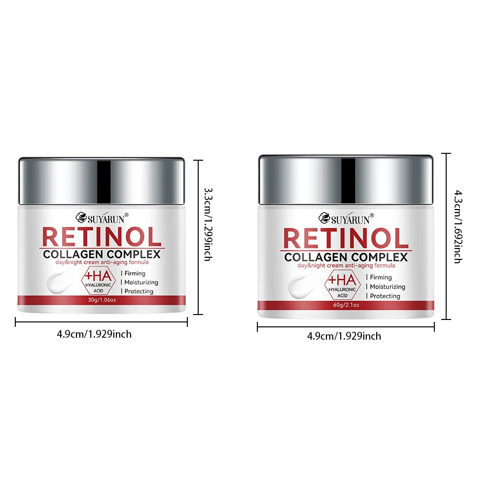SUYARUN Firming White Cream Rich in Retinol and Hyaluronic Acid That Brightens and Hydrates, Removes Wrinkles and Resists Aging