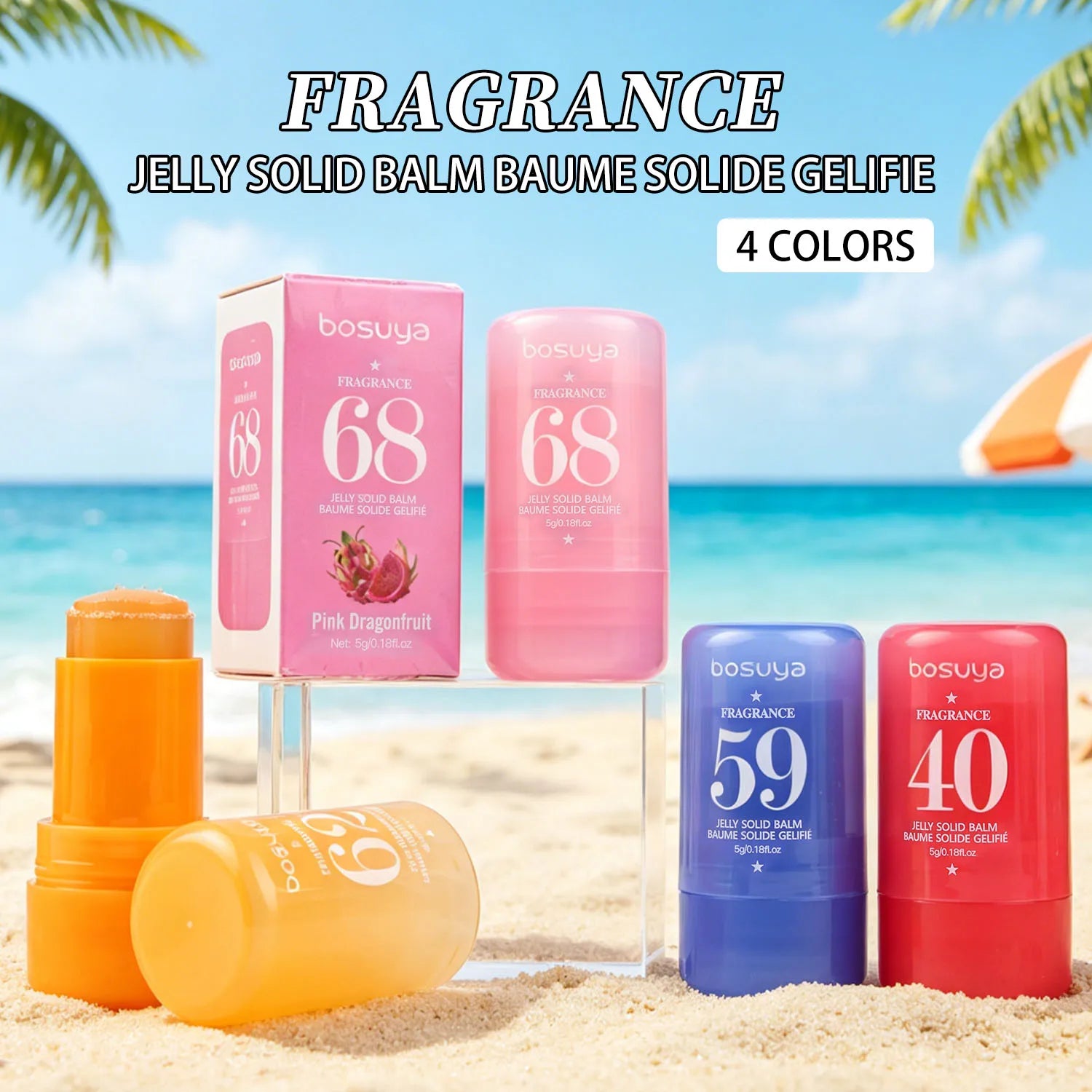 Jelly Fragrance Cream, Long-Lasting Fragrance, Elegant Light Fragrance, Emits Charming Aroma, Ideal Gift for Girls
