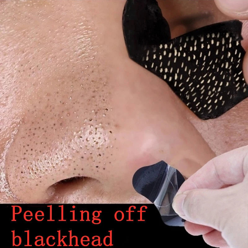 10Pcs Unisex Blackhead Remove Mask Peel Nasal Strips Deep Cleansing Shrink Pore Nose Black Head Remove Stickers Skin Care Mask