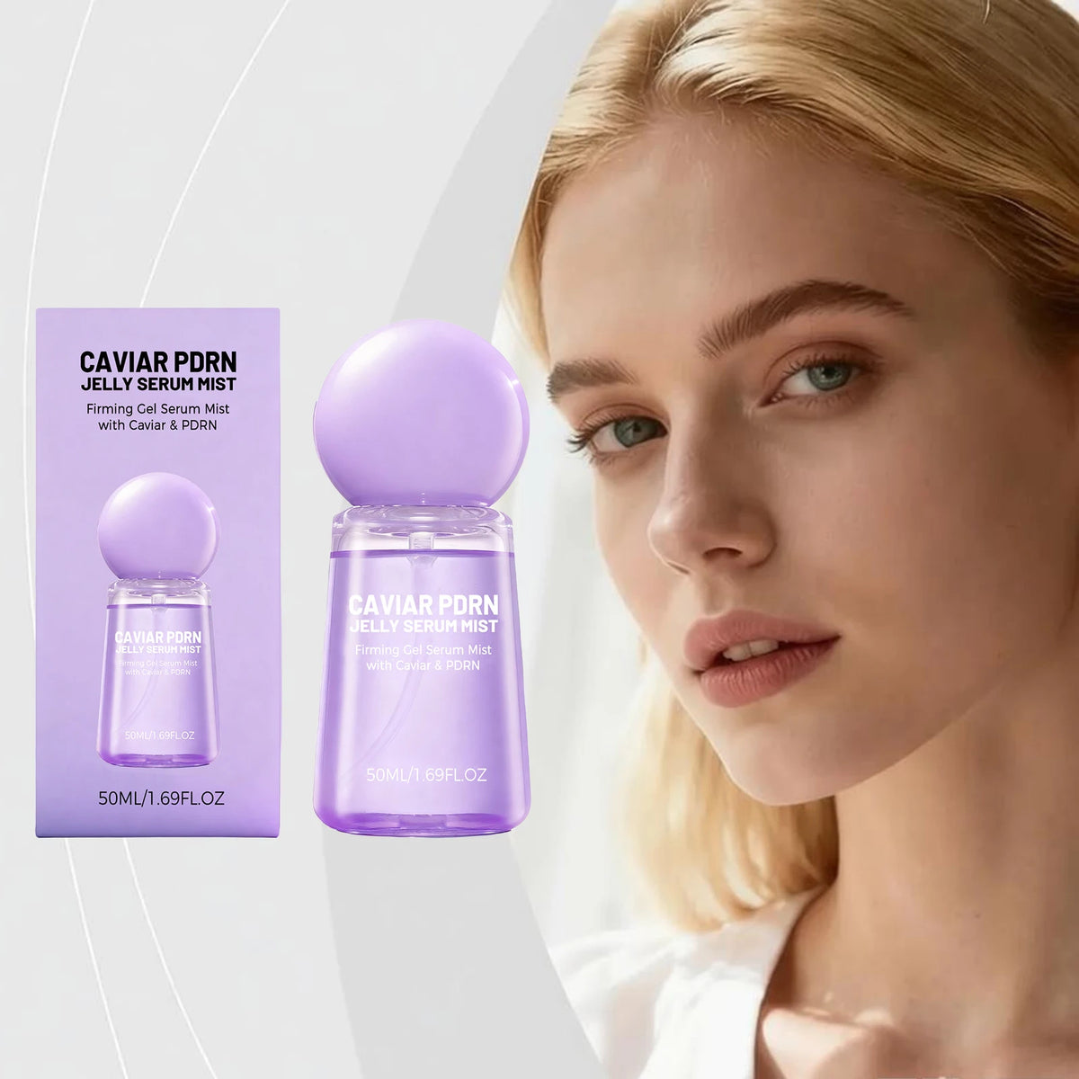 Collagen Peptide Jelly Essence Mist Spray Smooths Moisturize Dry Lines Nourish Hydrating Soft Facial Pores Skin Serum Spray 50ml