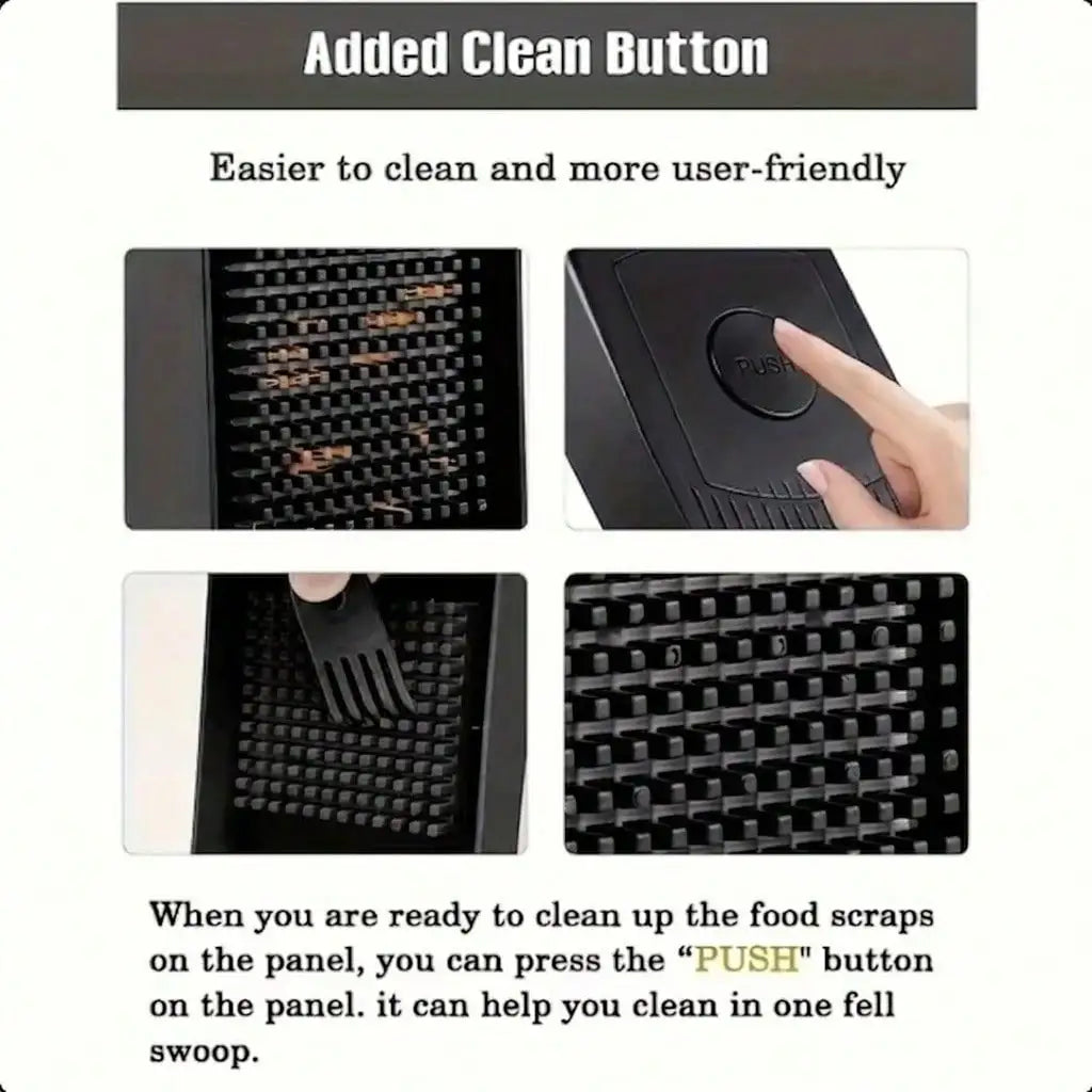 [Black Vegetable Slicer] 16-In-1 Multi-Functional Vegetable Chopper, Professional Onion Dicer, Kitchen Food Slicer And Dicer With 8 Replaceable Blades & Storage Container, Ideal Gift For Kitchen Lovers