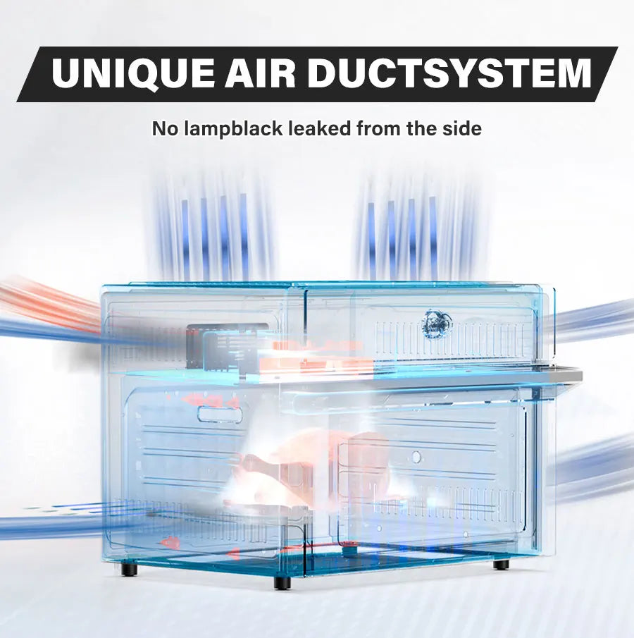 30L Electric Touch Screen Air Fryer Oven Stainless Steel Multifunctional Countertop Convection Dutch Household Chicken Pizza
