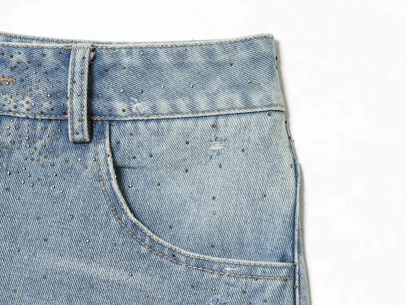MUJER Denim Mini Shorts Women High Waist Bermuda Shorts Woman Summer Jeans Shorts for Women Streetwear Casual Women's Shorts