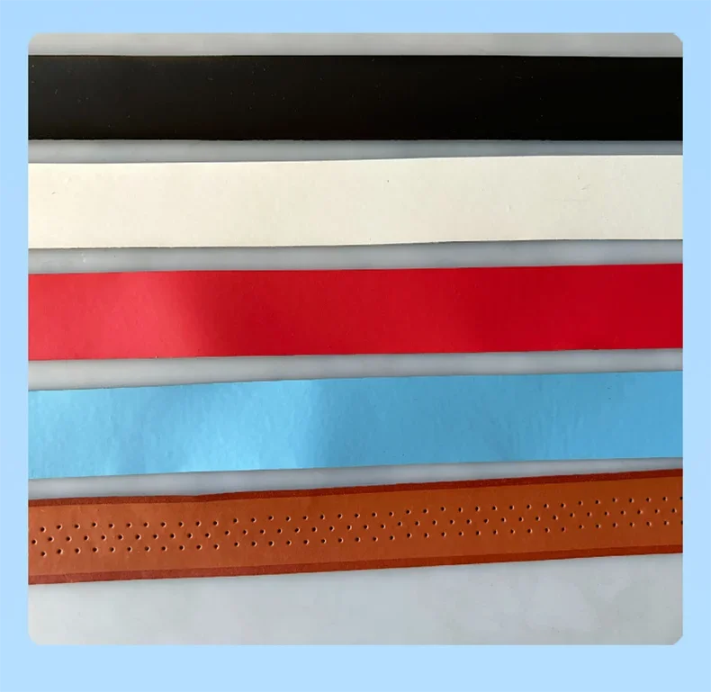 ZARSIA Perforated PU Leather Sweatband Tennis Badminton Racket Overgrip Wear-resistant Non-slip 2PCS