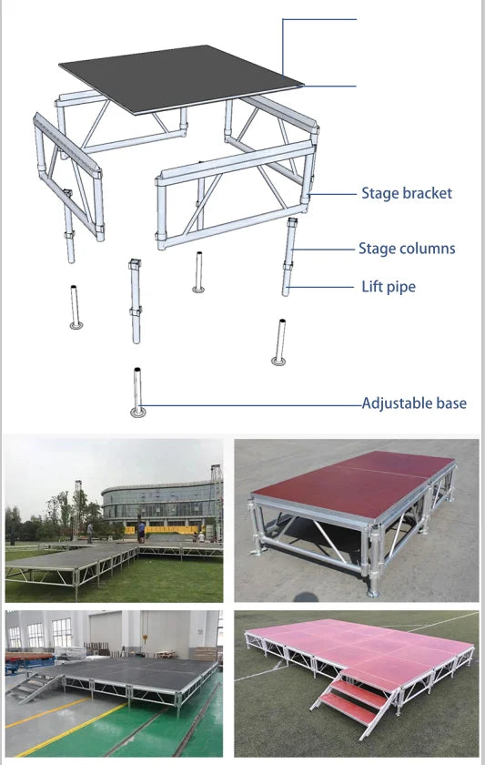 Factory Price Aluminum Mobile Global Lighting Booth Display Portable Trusses for Events