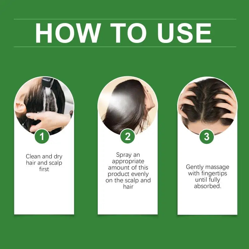 Rosemary Hair Growth Spray with Rice Water Hair Care Oil for Scalp Hydrate Thickness Anti-Flake Soft Smooth Strengthen Hair Mist