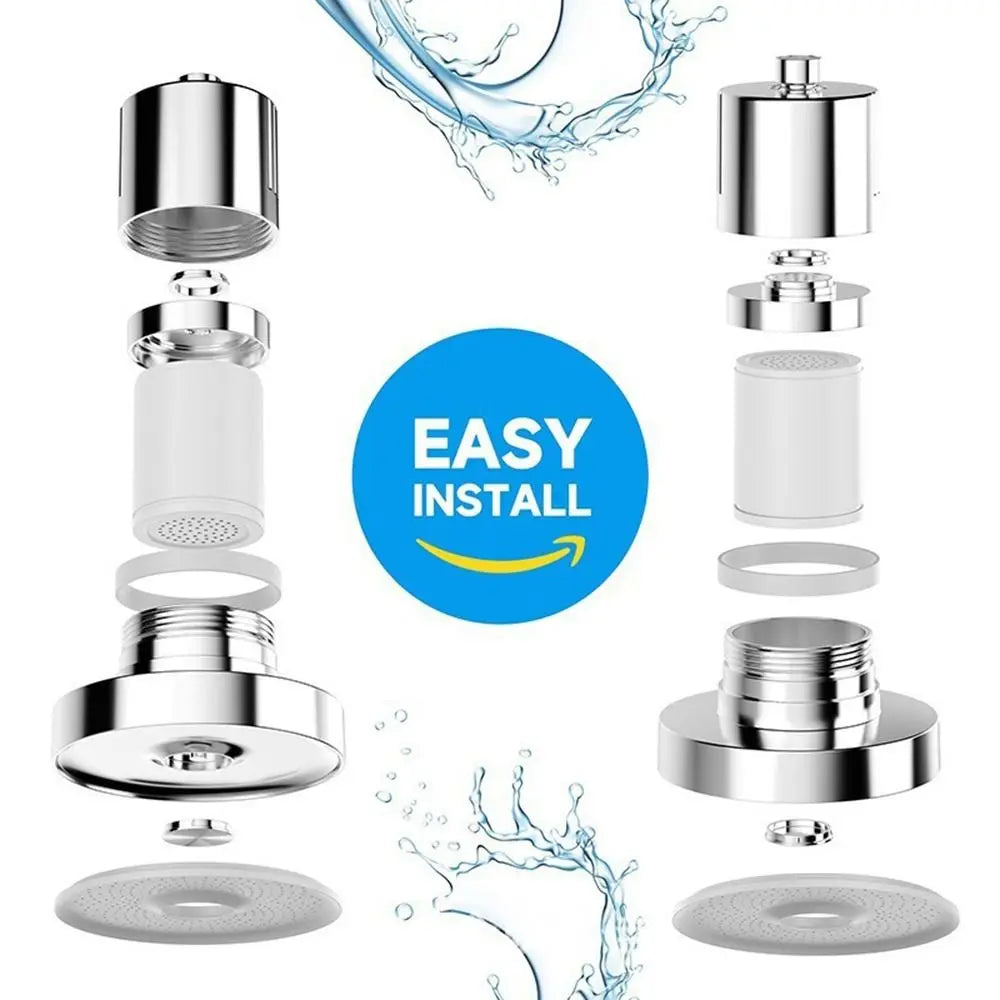 Pressurized Healthier Hair Filtered Shower Head Protect Hair Removes Chlorine Shower Filter Reduce Hair Shedding