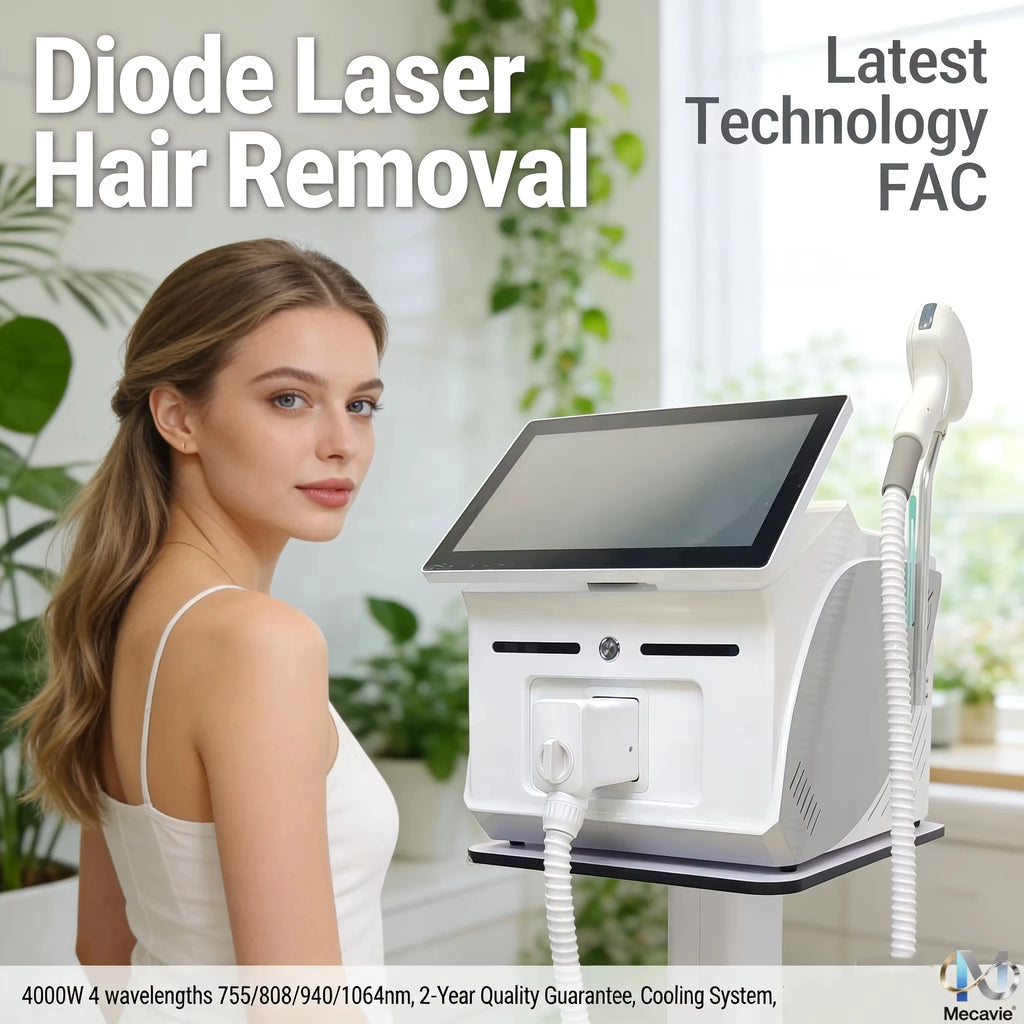2026 Professional 4000w Soprano Diode Laser Hair Removal 4 Waves 755 940 1064 808nm CE Certificate Alexandrite Device Permanent