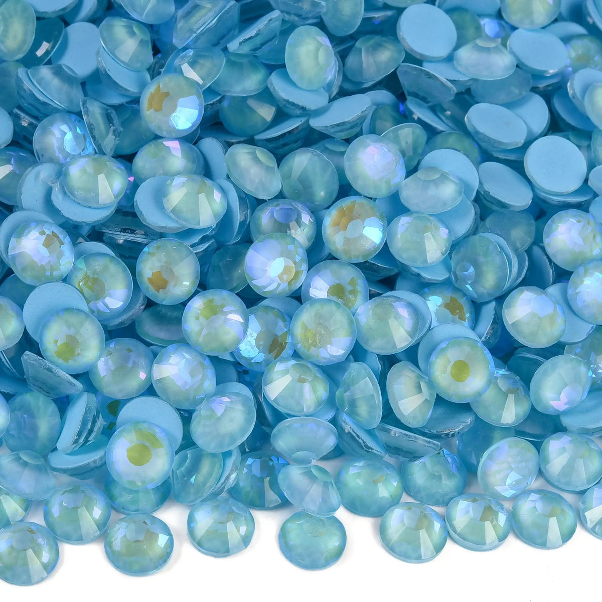 OLeeya SS6-SS30 Texture Blue Series Glitter Crystal Non Hotfix Rhinestones DIY Nails Strass Diamond For Dress Vestidos
