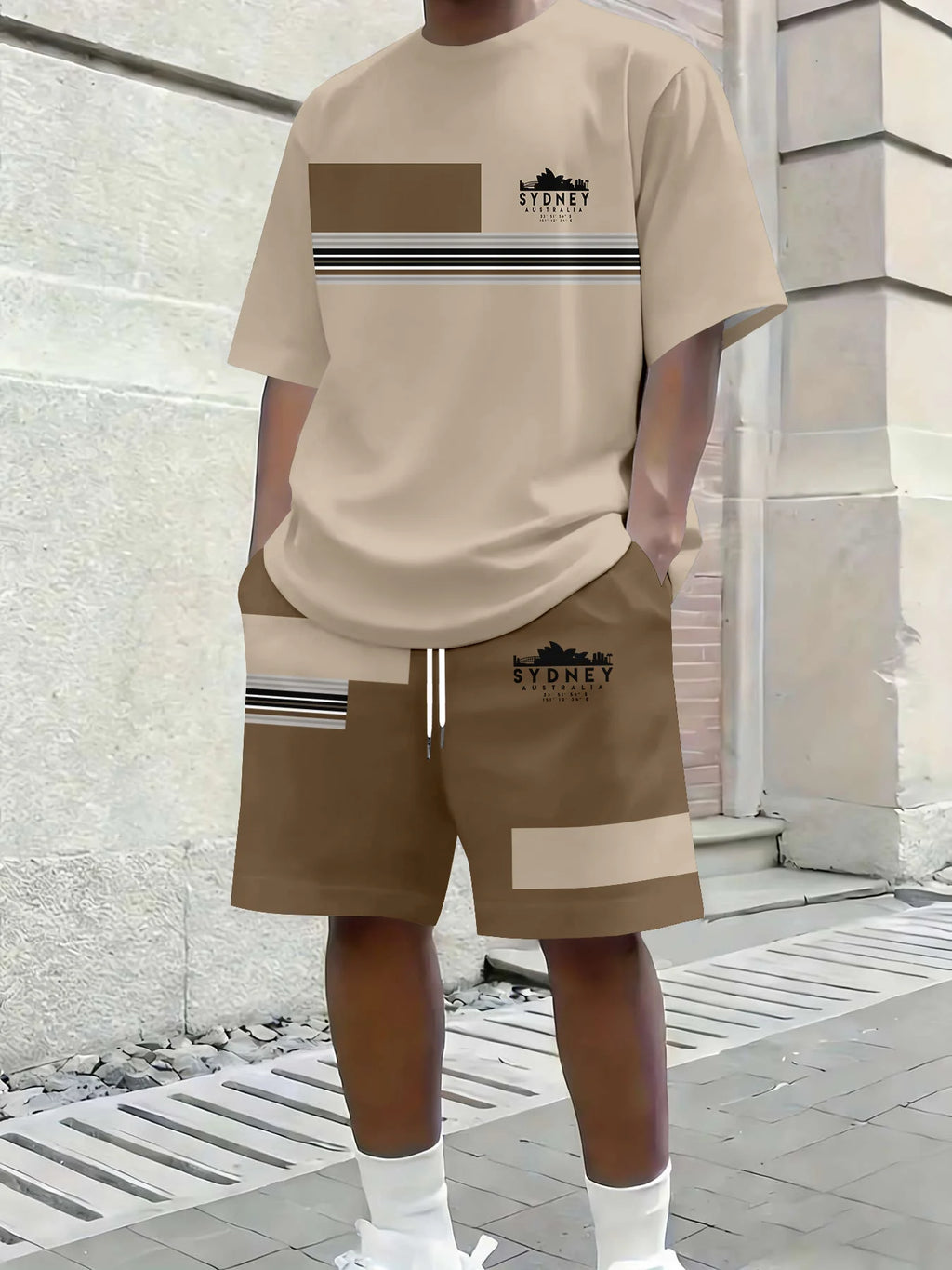 Summer Men's Suit with 3D Printed Patterns Colorful Blending Lightweight Breathable Casual and Fashionable Streetwear Clothing