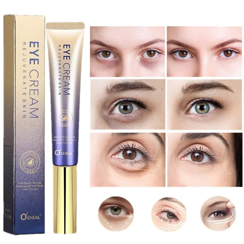 Instant Eye Bag Removal Cream Roller Ball Anti Wrinkle Fade Fine Lines Firming Skin Anti Dark Circle Puffiness Brighten Eye Care