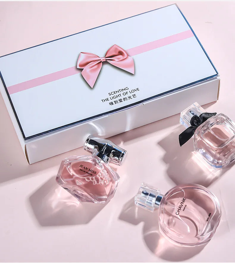 3-Piece Floral Scent Women Perfume Set Eau De Toilette Fresh Natural Long-Lasting Luxury Brand Dupe Same Fragrance 30ml*3 Brand
