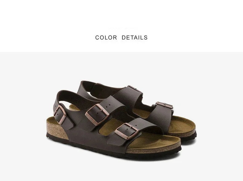 Man’s Fashion Casual Cork Sandal Breathable Comfort Summer Flip-Flops Couple Slippers Beach Muller Outdoor Anti Slip Shoes Youth