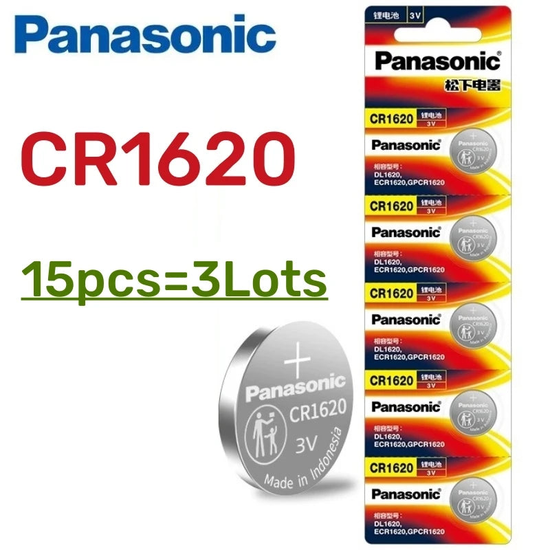 5-50pcs Original PANASONIC CR1620 CR 1620 3V Lithium Battery For Watch Calculator Clock Remote Control Toys Button Coins Cell