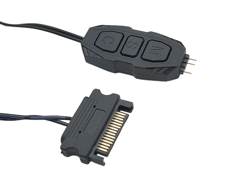 ARGB 5V 3Pin Controller To SATA RGB Remote Mini Controller HUB Adapter RGB Remote Controller for PC Fan Cooling Fan Light Strip