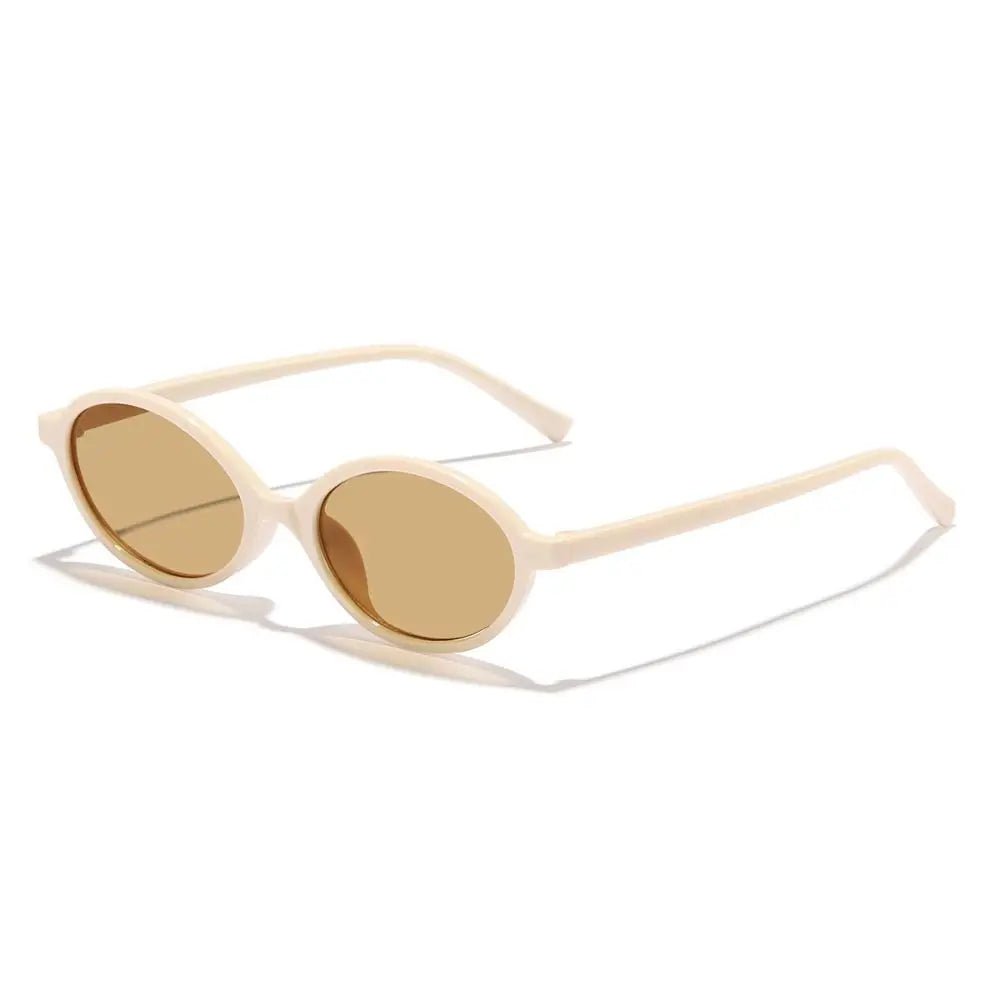 Vintage Cat Eye Oval Sunglasses Lightweight Trendy 90s Sunnies UV protection Sun Glasses for Women & Men