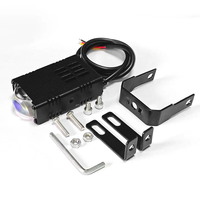 Led Headlight Bumper Fog Lamps Projector Lens Work Light Mini Driving Light Auxiliary Lights For Car Motorcycle Bar Spotlights