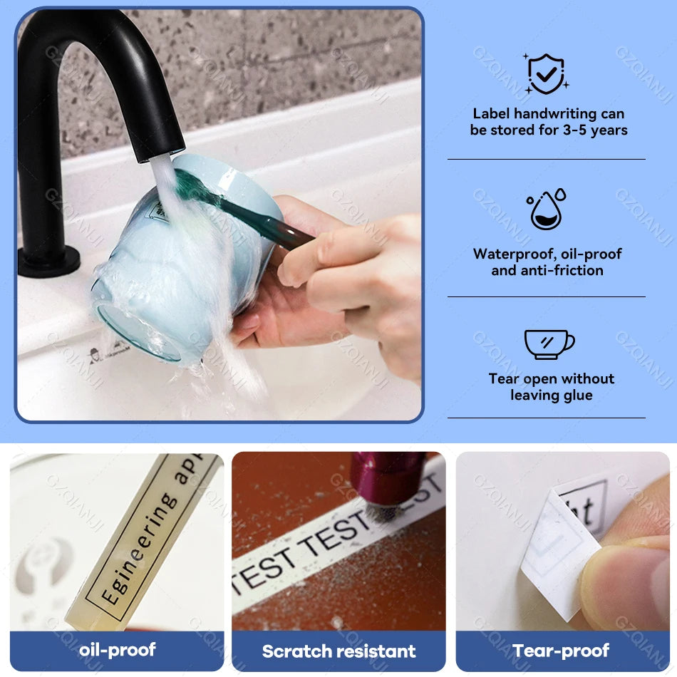Niimbot Mini Smart Portable Printer Thermal Cable Sticker Self-Adhesive Waterproof Identification Tag For D101/D11/D110/H1/D11H
