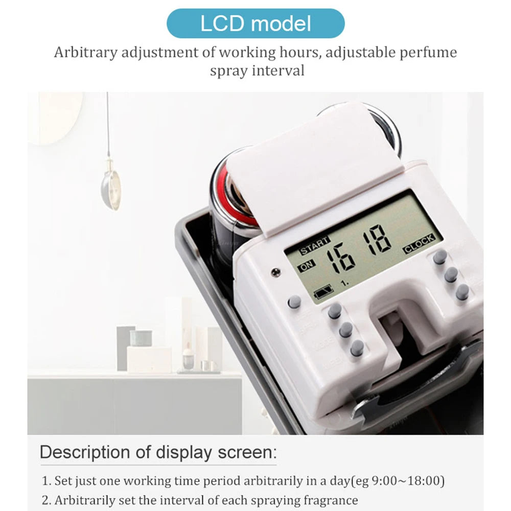 Intelligent Timing Aromatherapy Machine, Automatic Fragrance Diffuser Humidifiers, Toilet Deodorizer Smart Diffuser for Hotel