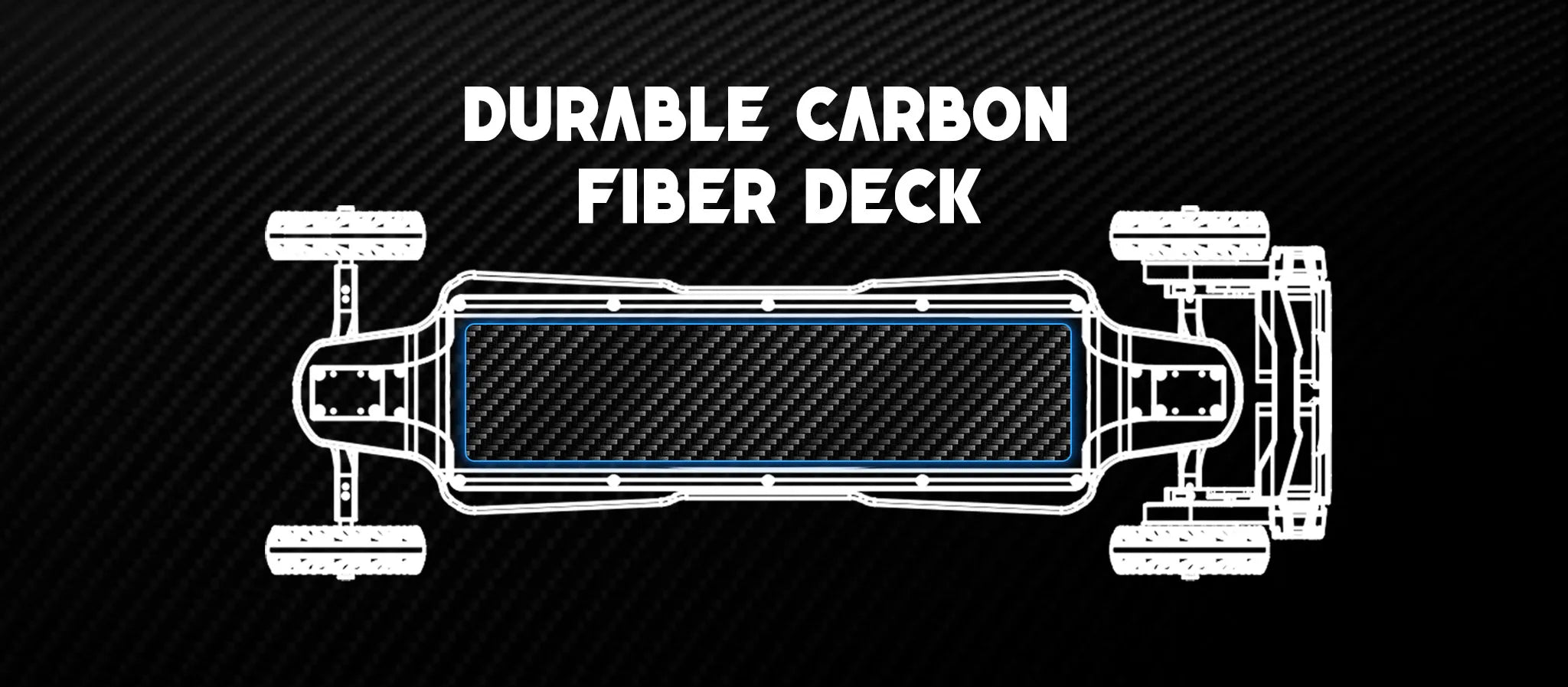 Flipsky Lightning-FS-AT2WD Top Speed Durable Carbon Fiber Deck Electric Skateboard Come With Dual FSESC6.9 12S Battery
