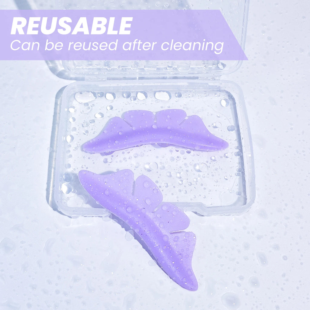 Libeauty 1 Pair Silicone Glitter Butterfly Lash Lift Shield Eyelash Perm Pads Lash Lifting 3D Eyelash Curler Accessories Tool