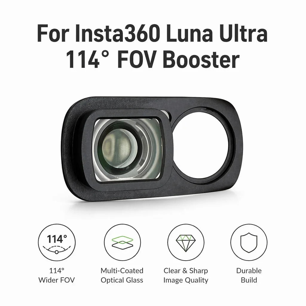 For Insta360 Luna Ultra Sports Camera Wide-Angle Lens 114° Recording And Shooting Expansion Lens for Insta360 Luna Ultra
