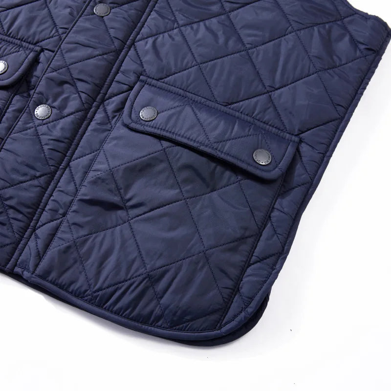 New corduroy thick plus cotton quilted vest for men for autumn and winter
