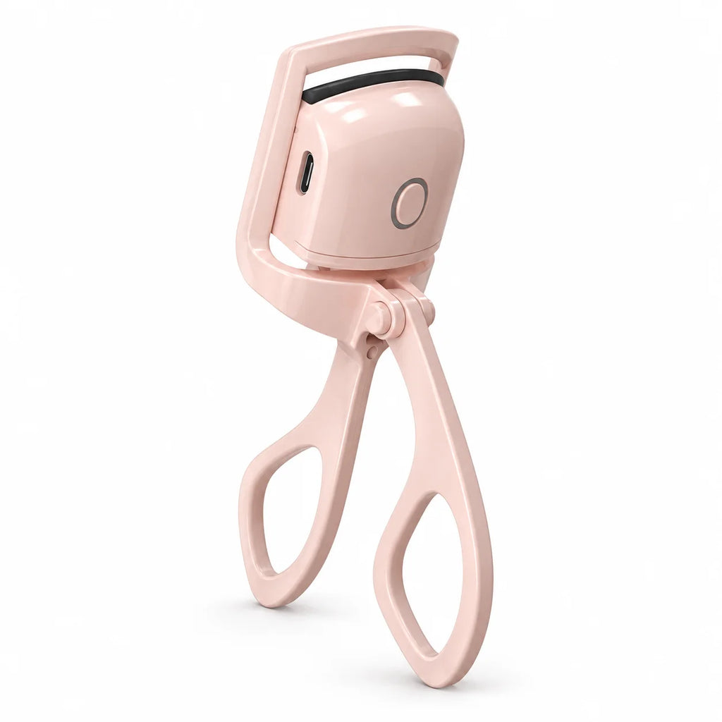 Electric Heated Eyelash Curler 2 Heat Modes Thermal Silicone Clamp Type-C Rechargeable Lash Curler 5-Min Auto Shut-Off Makeup To
