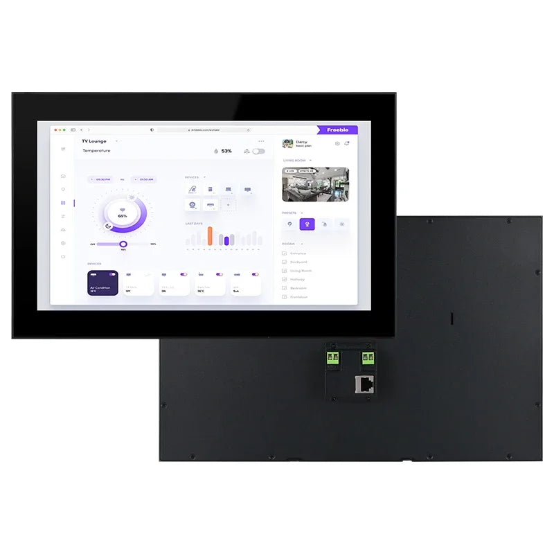 2025 Bigger Size 14 Inch Aluminum case Home Automation Smart Security in Wall Control Panel Pc