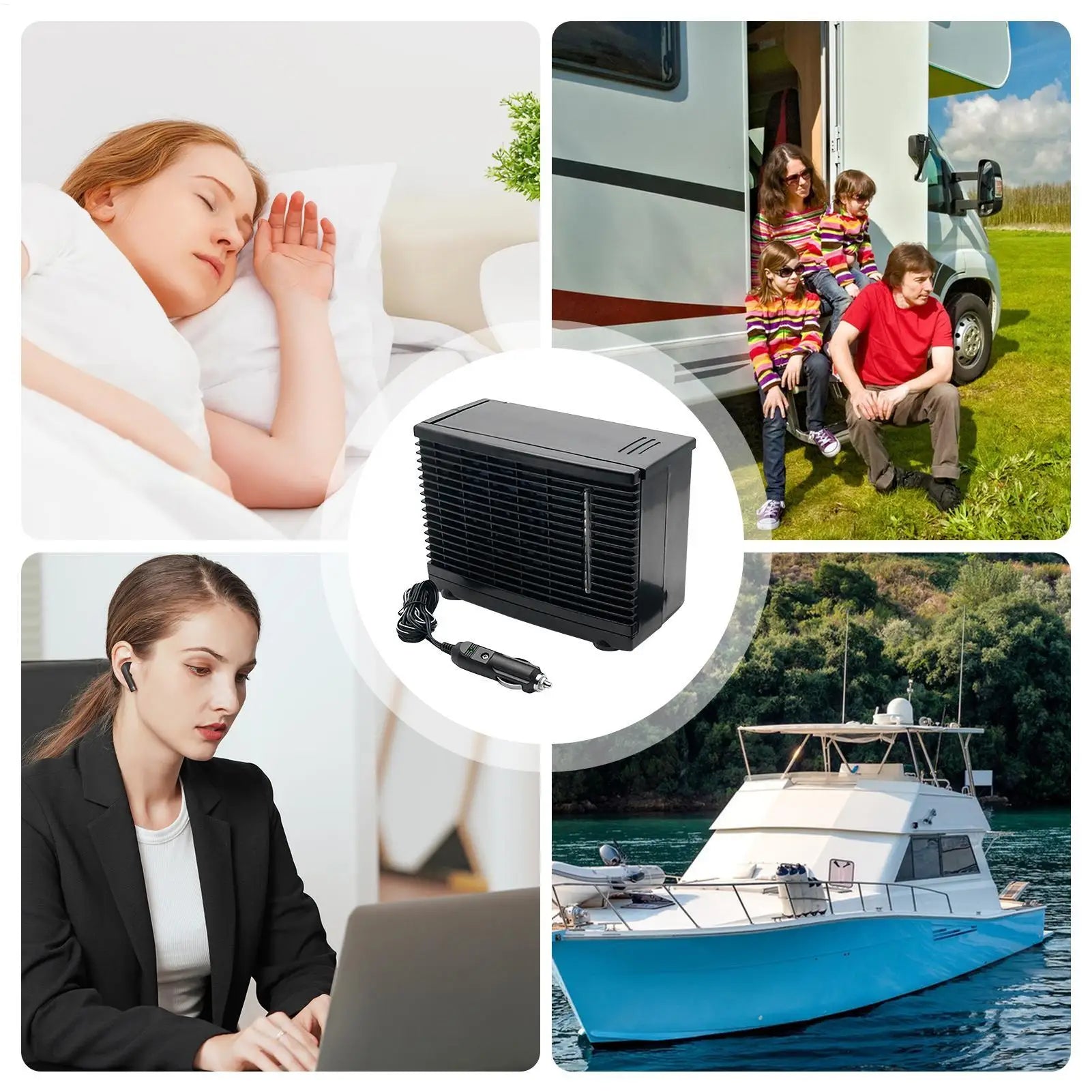 Portable Air Conditioners For Car Vehicle Air Conditioner 12V Fan With Cold Water Tank Suitable For Families And Cars