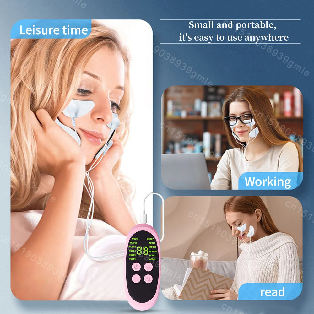 Ems Facial Massager Microcurrent Muscle Stimulator Facial Lifting Skin Tightening Anti-Wrinkle Muscle Stimulator Beauty Devic