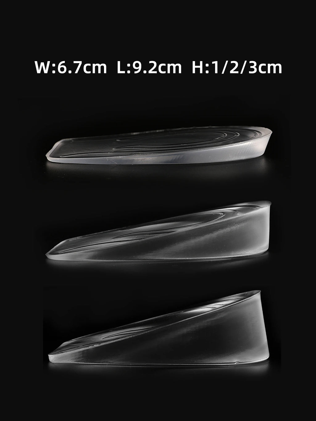 Upgrade and Widen Height Increase Insoles, 1/4" to 1" Gel Shoe Heels Inserts for Leg Length Discrepancies-4 Layers,1 Pair