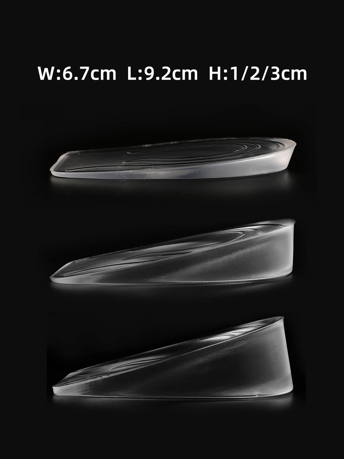 Upgrade and Widen Height Increase Insoles, 1/4" to 1" Gel Shoe Heels Inserts for Leg Length Discrepancies-4 Layers,1 Pair