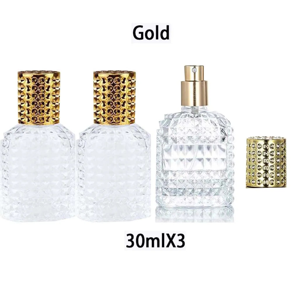 1/3Pcs Mini Perfume Travel Refillable Bottles-5ml Portable Atomizer Sprayer Empty Pump Container for Traveling and Outgoing