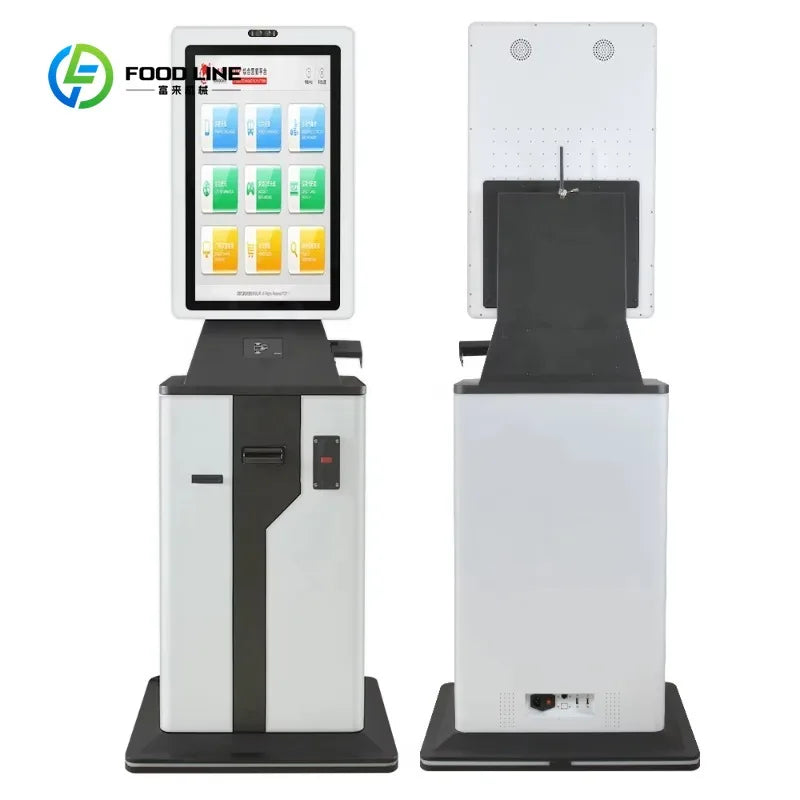 Customized 27 Inch ATM Cash Coin Acceptor Kiosk - Self-Service POS Terminal with Health & Parking Inquiry