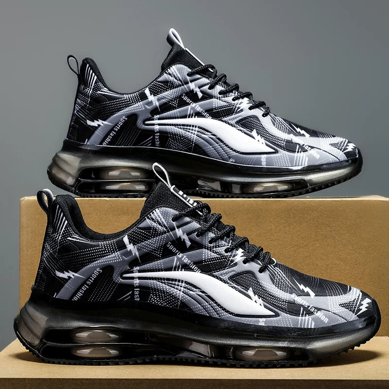 Men's Fashion Basketball Shoes Air Cushions Running Shoes for Men Comfortable Non-Slip Breathable Shock-Absorbing Sports Shoes