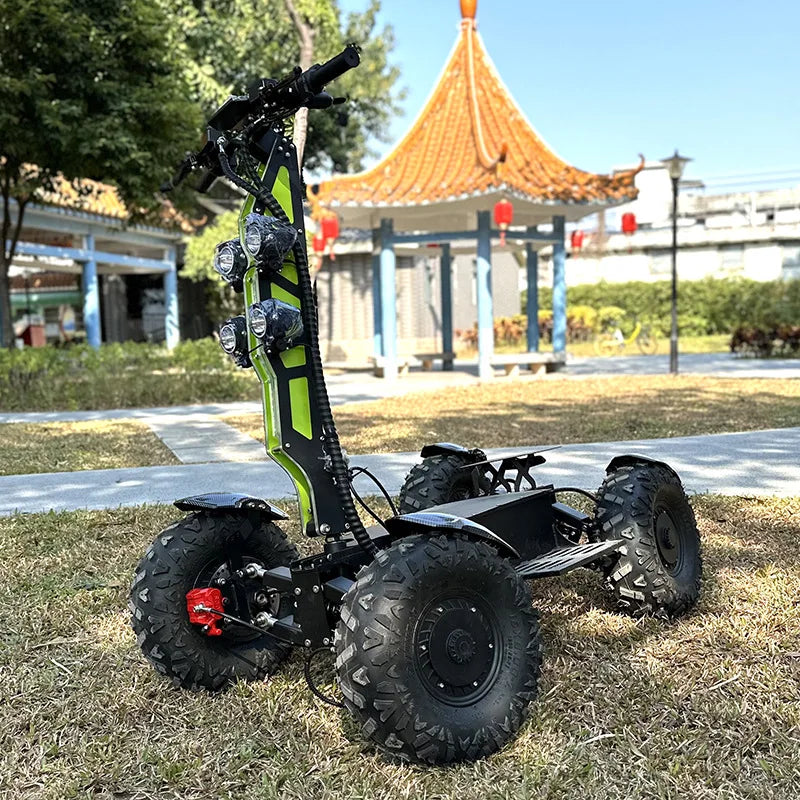 Four-wheel all-terrain off-road electric scooter four-wheel drive high-speed high-power big scooter foldable