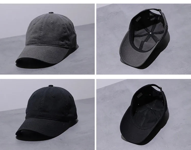 Unisex Cotton Trucker Hat Solid Soft Breathable Sun Hats Men Solid Baseball Cap Sports Hat Snapback Hat Golf