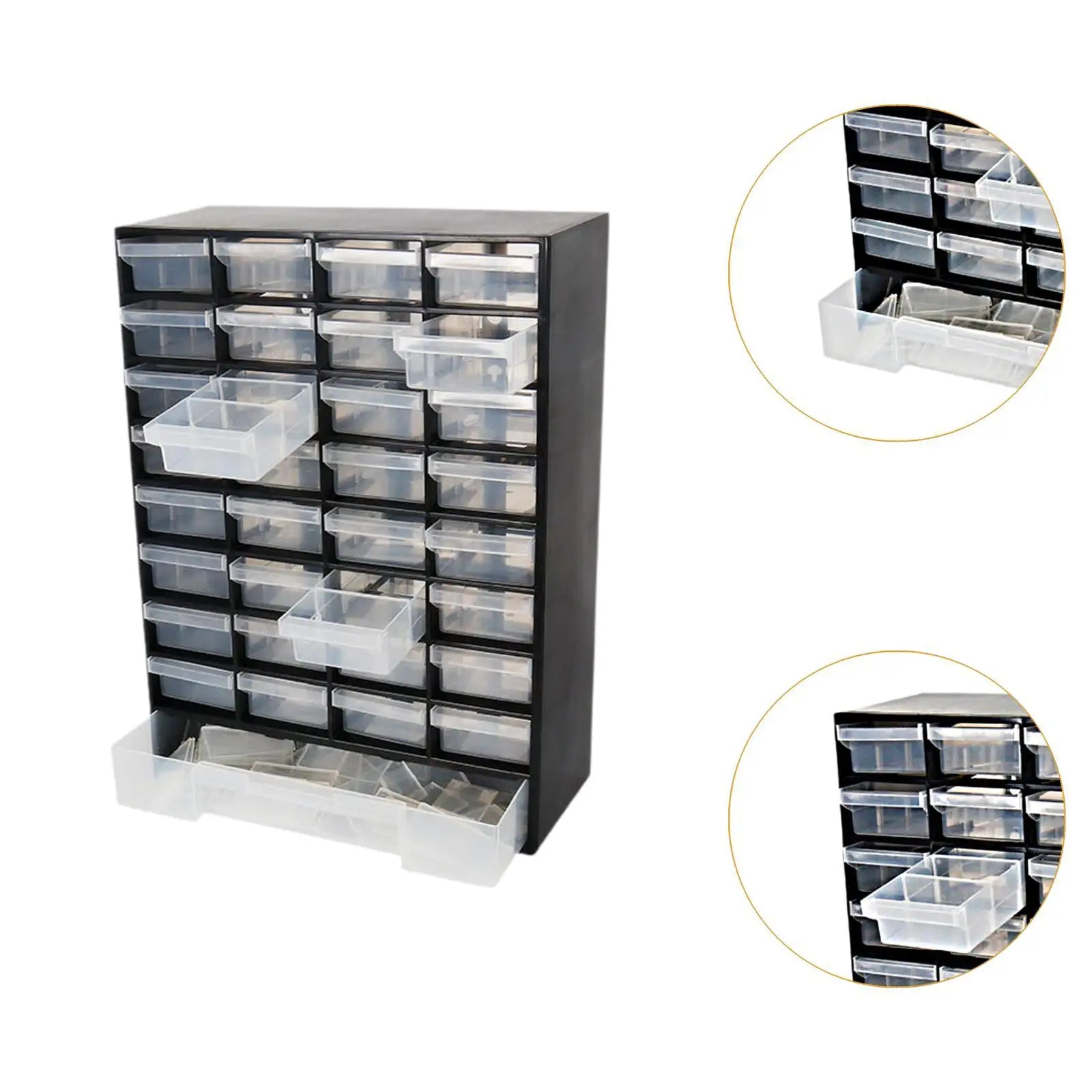 Drawer Storage Cabinet Organizer, Tool Box Container Garage Organization for Parts Hardware Nuts Screws Beads Garage