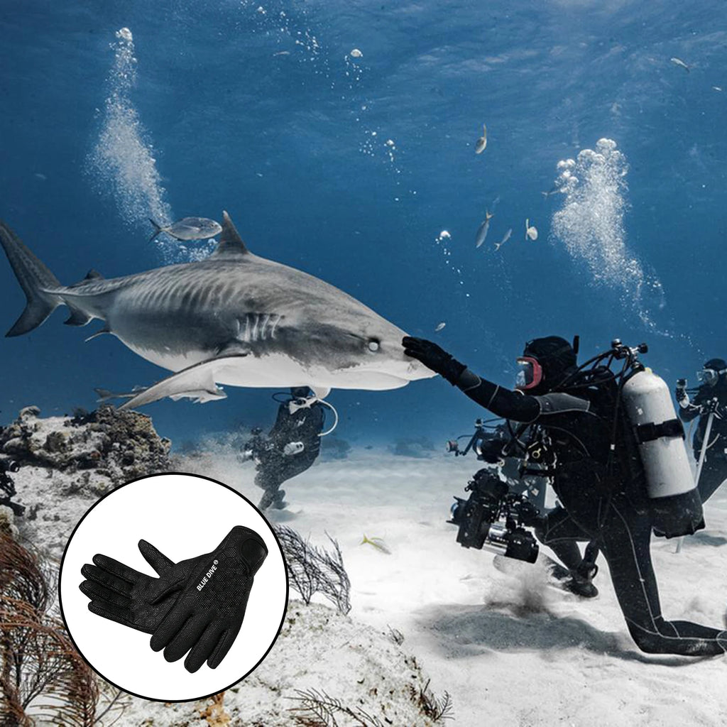 1.5mm Neoprene Diving Gloves Anti Slip Warm Waterproof for Surfing Swimming Snorkeling Paddle Board Winter Sports