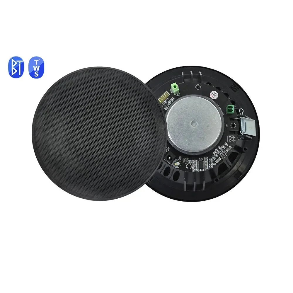 6inch Bluetooth Ceiling Speaker Home Theater Sound System Build-in Class D Amplifier Stereo Loudspeaker for Residential Hotel