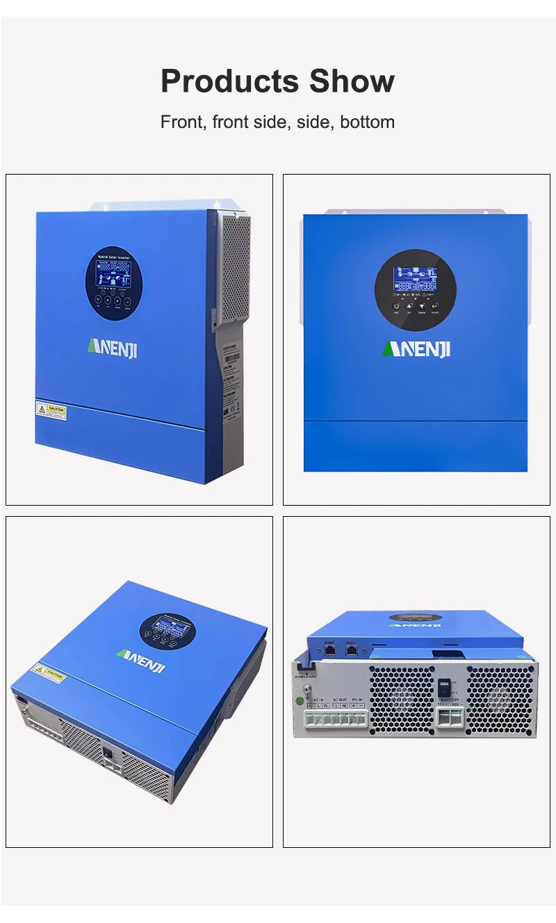 2KW 12V Hybrid Solar Inverter 230VAC Off-Grid Pure Sine Wave MPPT 60A Photovoltaic Inversor PV 30-160VDC Solar Charge Controller