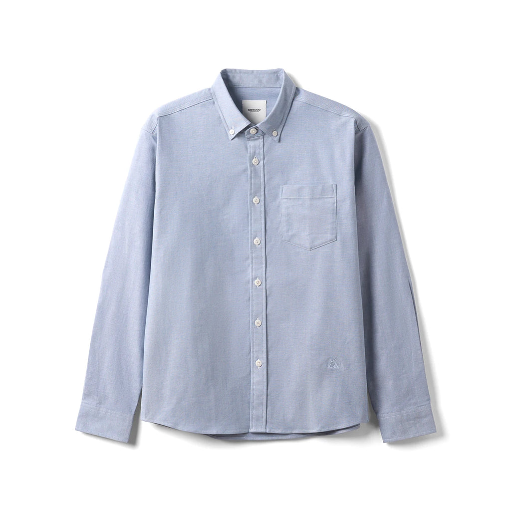 SIMWOOD 2026 Spring New Regular Fit Smart Casual Shirts Men Basic Solid Color 180gsm Oxford Fabric Shirts