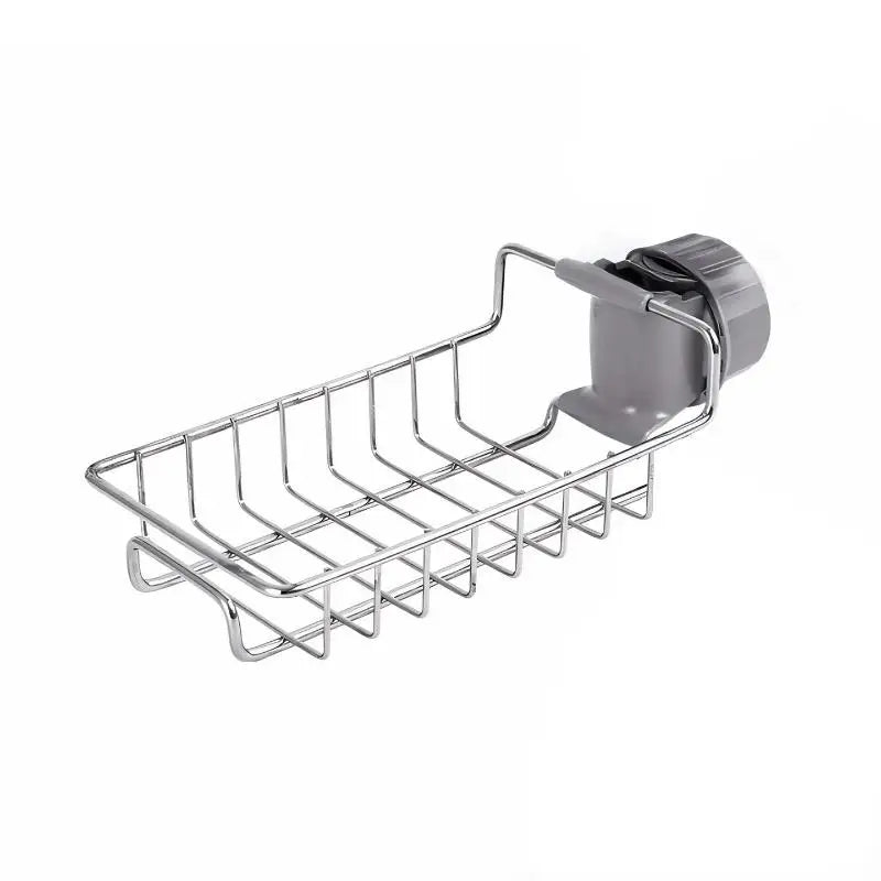 Kitchen Stainless Steel Sink Drain Rack Sponge Storage Faucet Holder Soap Drainer Towel Rack Shelf Organizer Kitchen Accessories