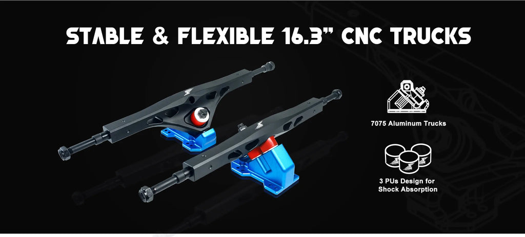Flipsky Lightning-FS-AT2WD Top Speed Durable Carbon Fiber Deck Electric Skateboard Come With Dual FSESC6.9 12S Battery