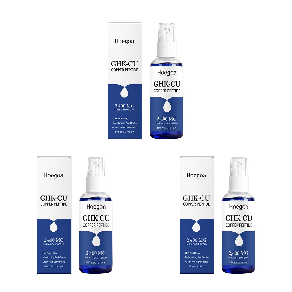 Hoegoa Ghk‑cu Copper Peptide Hair Serum Improve Dry Split Plit Hair End Repair Scalp Barrier Fast Absorption Hair Repair Essence