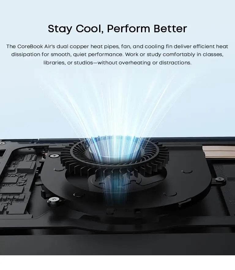 CHUWI Laptop Corebook Air AMD Ryzen 5 6600H 14 '' IPS Display 6 Cores 12 Threads 1kg Ultra-Light 9-16mm Ultra-Thin Notebook 1920x1200 Resolution Windows 11 Pro